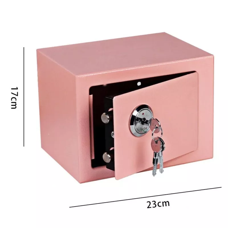 Extralink Home | huissafe | kantoor, sleutelkluis, veiligheidssafe, roze, S-404