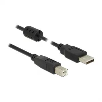 USB-kabel DeLOCK 84896 USB 2.0 1,5 m USB A USB B zwart
