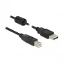 USB-kabel DeLOCK 84896 USB 2.0 1,5 m USB A USB B zwart