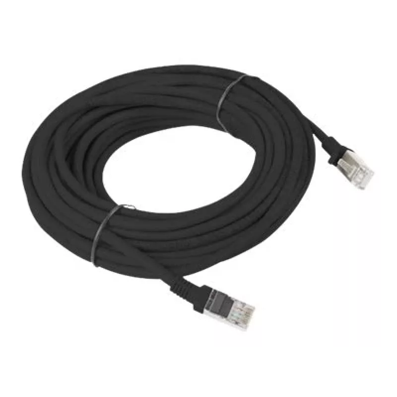 Netwerkkabel LANBERG PCU6-10CC-1000-BK RJ-45 Cat6 U/UTP 10 m zwart