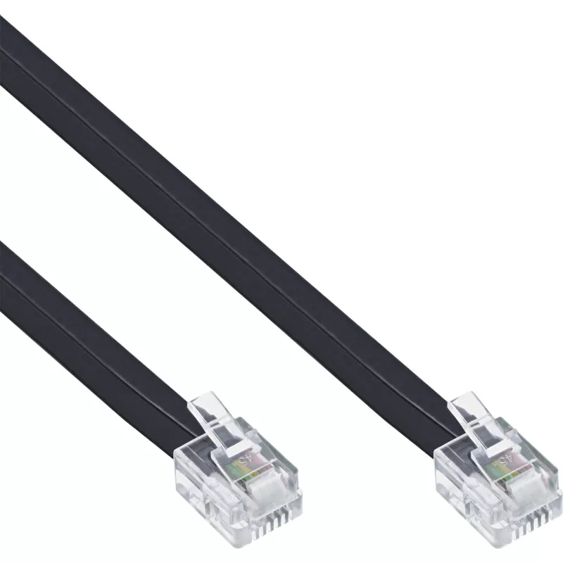 InLine modulaire kabel RJ12 stekker / stekker 6P6C 20m
