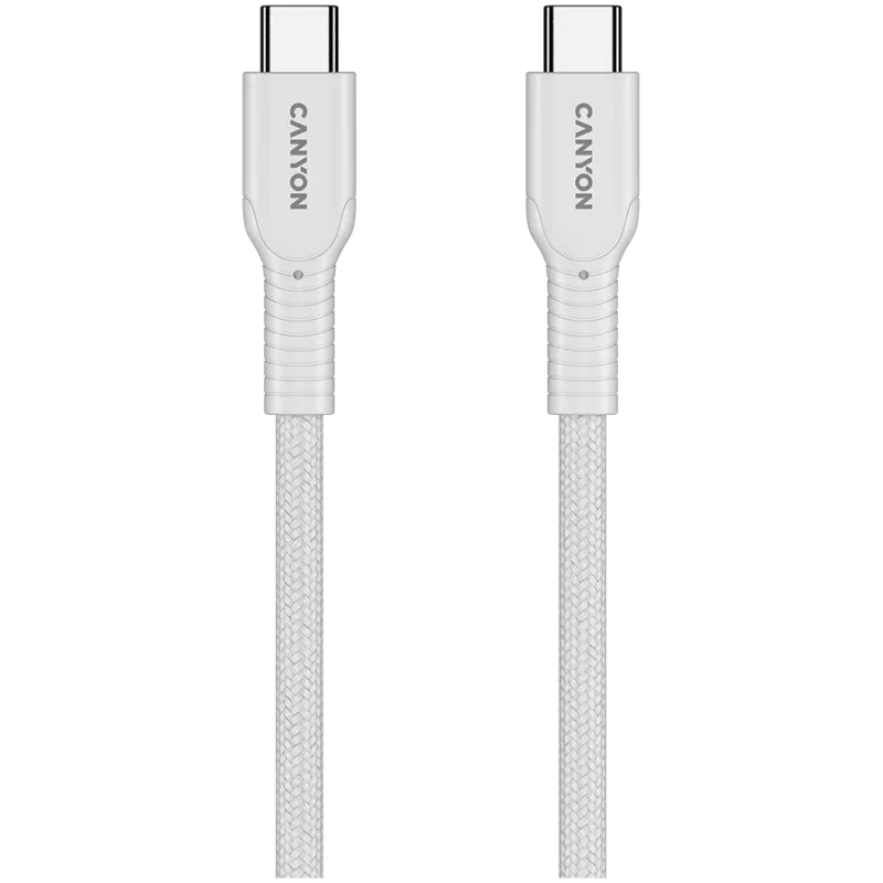 CANYON kabel OnWire 60CL C-C 60W COLOR gevlochten 1m wit