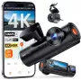 Auto-dashcam VANTRUE N4 PRO S 3-kanaals (voor + interieur + achter), 3840x2160, F/1.8, Wi‑Fi, GPS, 3,19 inch display