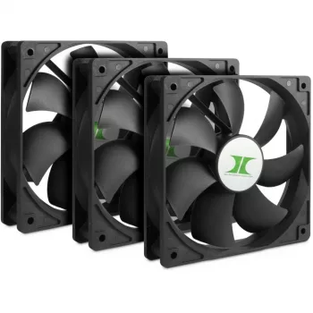 INTER-TECH 88887289 120mm behuizingsventilator 3-pack zwart