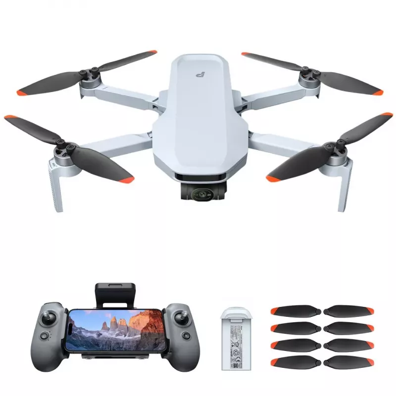Potensic ATOM 2 quadcopter met 4 rotoren, 48 MP, 3840 x 2160 pixels, 2230 mAh, grijs