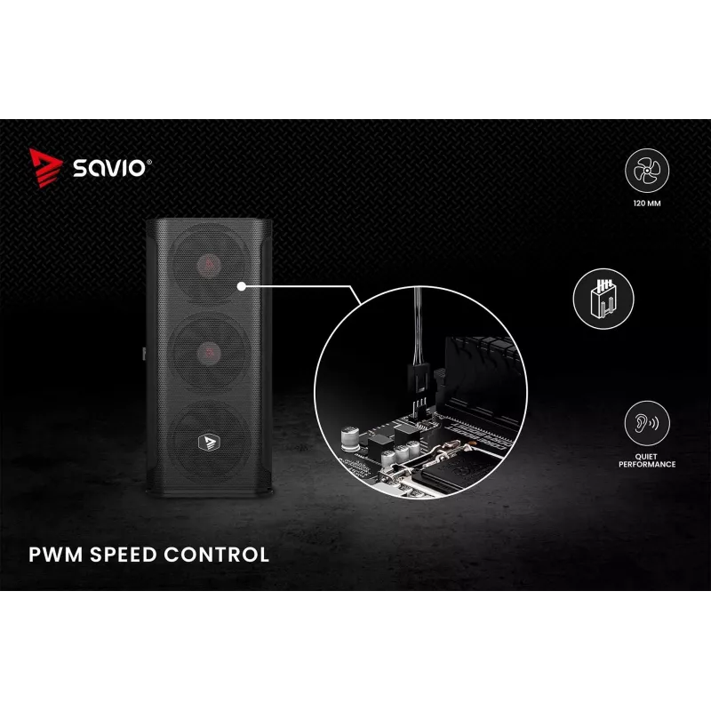 SAVIO SAVGBLADE 120mm PWM behuizingsventilator