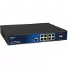 Managed 10-poorts PoE switch ALLNET ALL-SG8610PMJ met 8 PoE+ poorten en 2 uplink-poorten
