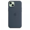 Apple iPhone 15 Plus Siliconen Case met MagSafe - Stormblauw