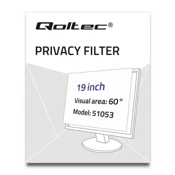 Qoltec 51053 privacyfilter voor display 48.3 cm (19) monitor