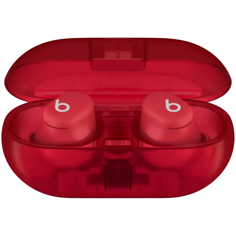 Beats Solo Buds - true wireless earbuds - Transparent Red, model A3151 A3150 A3152