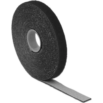 Klittenband DeLOCK 18711 zwart 1 stuks