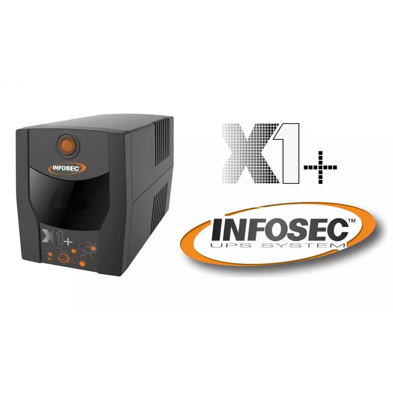 Infosec UPS X1+ 1000 back-upvoeding 1000VA, 500W, 2× FR/Schuko