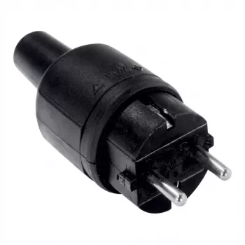 Elektrische netstekker Bachmann 913.171 Zwart