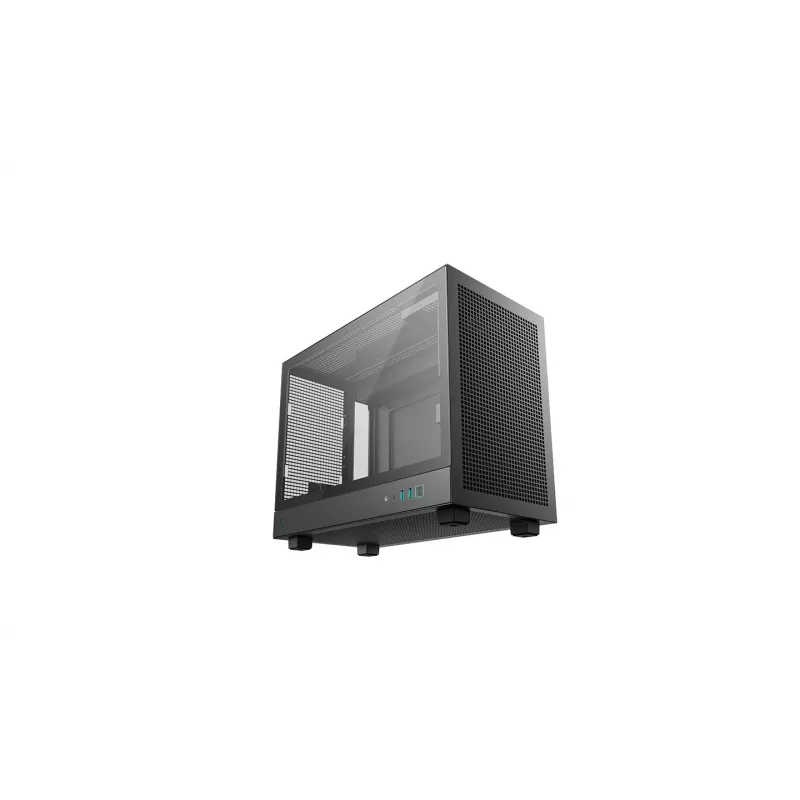 DeepCool CH160 PLUS R-CH160-BKNGM0-G compacte (SFF) computerbehuizing, Mini-ITX/Micro-ATX, gehard glas, zwart