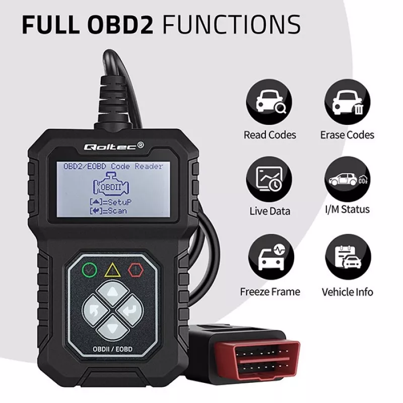 OBDII-diagnosetester QOLTEC ProLine (model 50684)