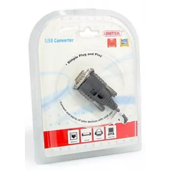 UNITEK Y-108 USB V.2.0 RS232 zwarte kabel interface-adapter (Y-108)