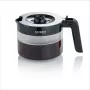 Severin GK 5418 glazen kan voor koffiemachine KA 4811, glas/kunststof, zwart/transparant
