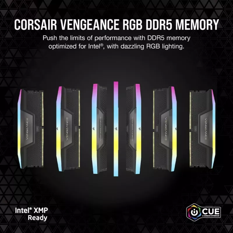DIMM 48 GB DDR5-6400 (2x 24 GB) dual kit (zwart, CMK48GX5M2B6400C36, Vengeance, INTEL XMP)