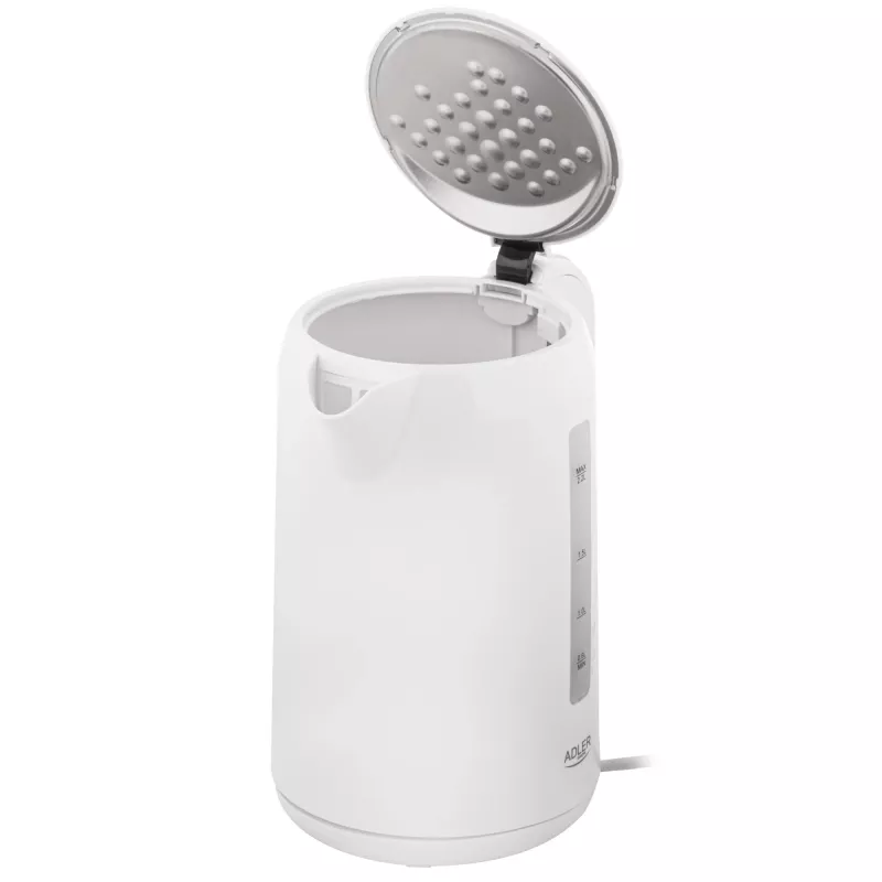 Adler waterkoker | AD 1386 | Elektrisch | 1850 W | 2,2 L | Kunststof | 360°-draaivoet | Wit
