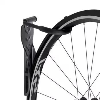 Wandgemonteerde fietsendrager MACLEAN MC-432, verticale fietshouder, verstelbare breedte, max. belasting 30 kg, zwart