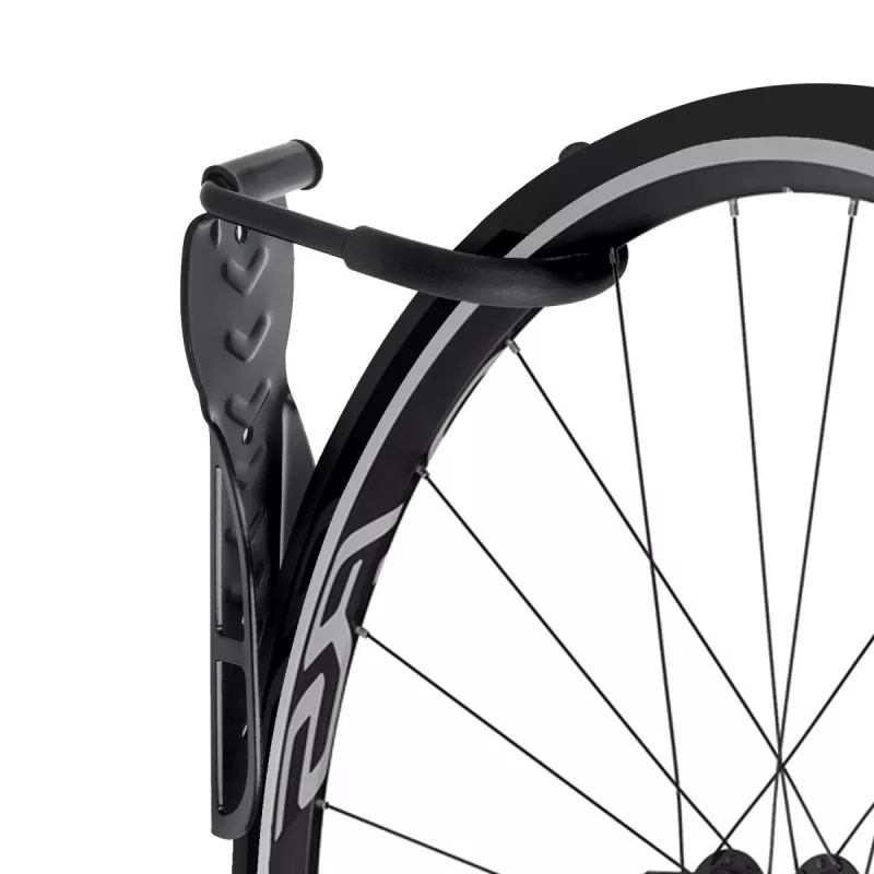 Wandgemonteerde fietsendrager MACLEAN MC-432, verticale fietshouder, verstelbare breedte, max. belasting 30 kg, zwart