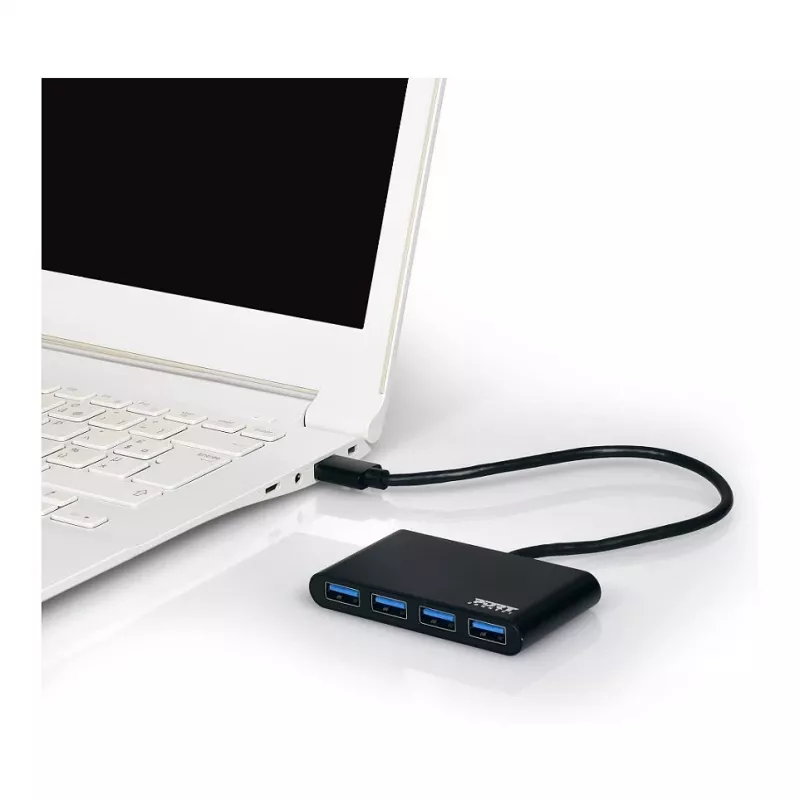 USB-hub Port Designs 900121 USB 3.2 Gen 1 Type-A 5000 Mbit/s zwart