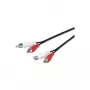 Microconnect AUDCH5 audiokabel 5 m 2 x RCA zwart