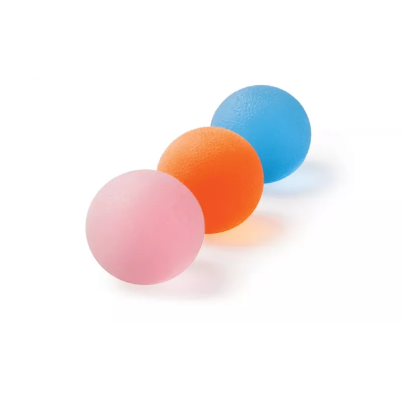 Blauwe gelbal voor handrevalidatie