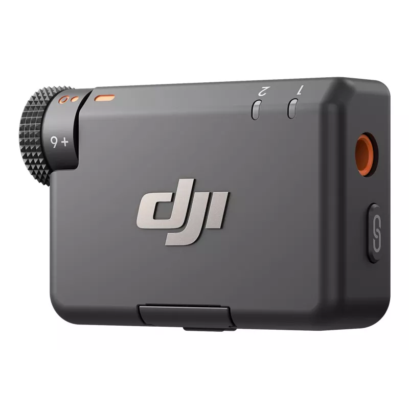 DJI Mic Mini (2 TX + 1 RX + oplaadcase) draadloze microfoonkit - donkergrijs