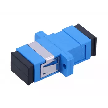 Extralink SC/UPC adapter, singlemode, simplex, blauw