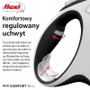 Flexi nieuw COMFORT 8 m zwart, grijze honden-rollijn