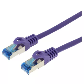 Netwerkkabel LOGON SSTP Cat5e, RJ-45 naar RJ-45, 0,15 m, violet