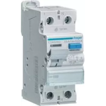 HAGER CDA525D aardlekschakelaar 2P 10kA 25A 30mA TypeA (CDA525D)