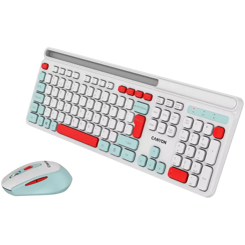 CANYON HSET-W5 EN toetsenbord+muis AAA+AA draadloos wit