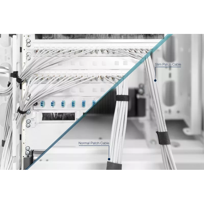 DIGITUS CAT 6A U/UTP slanke patchkabel RJ-45 Cat6a 2m grijs