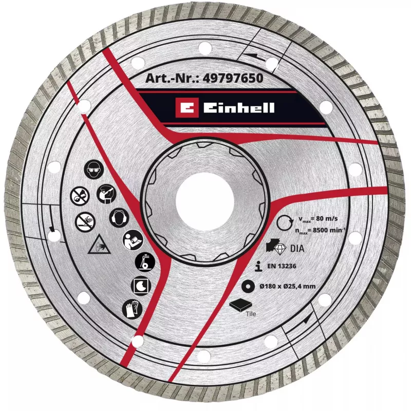 KWB turbo diamantschijf Ø 180 x 25,4 x 2,6 mm