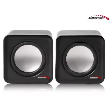 2-weg-pc-luidspreker Audiocore AC870 B — 3 W RMS, bekabelde USB-voeding, 3,5 mm ingang, 2.0 kanalen
