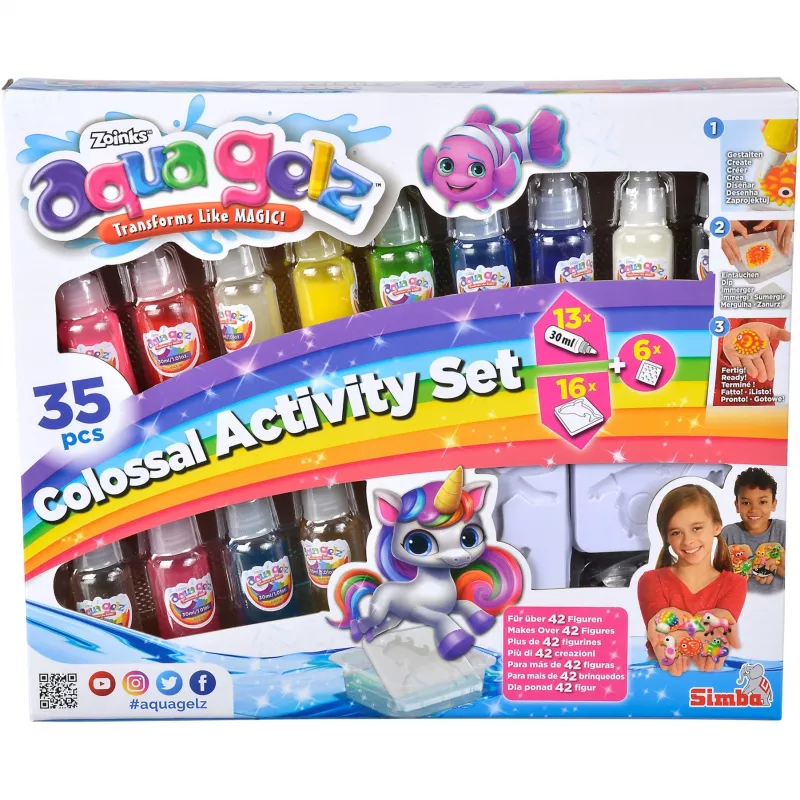 Waterbasisgel voor creatief spel SIMBA Crafts Simba Aqua Gelz Colossal Set 106322566