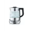 Elektrische waterkoker SEVERIN 1 L 2200 W glas en roestvrij staal, 5 temperatuurinstellingen, LED-display
