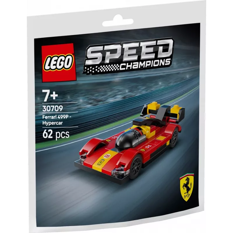 LEGO constructiespeelgoed Speed Champions Ferrari 499P supersportwagen polybag 30709