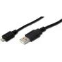 USB-kabel Digitus 1,8 m USB 2.0 USB A Micro-USB A zwart