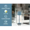 Beper P207ILI200 oplaadbare led-tafellamp, aanraakschakelaar, dimbaar, leisteenblauw