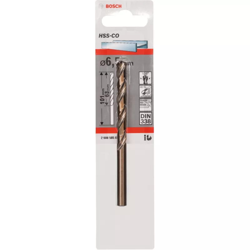 Twistboor Bosch HSS Cobalt 6.5 mm 1 st