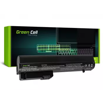 Green Cell - laptopaccu (komt overeen met: HP RW556AA, HP HSTNN-C48C) - lithium-ion - 6 cellen - 4400 mAh - zwart - voor HP 2510p, Business Notebook nc2400, EliteBook 2530p,