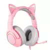 Headset Onikuma K9 roze RGB gaming-headset