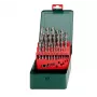 Metabo HSS spiraalboorset voor metaal, 25 stuks, 1-13 mm, DIN 338 (627154000)