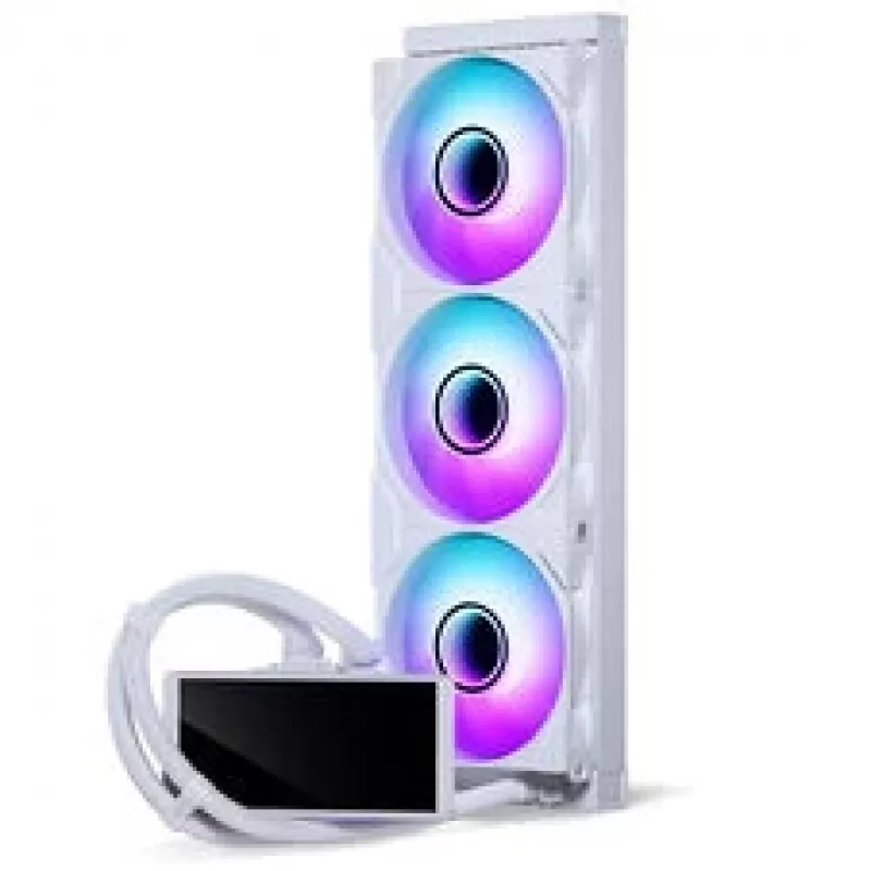Phanteks Glacier One 360M25 LCD AiO-vloeistofkoeling, 6 inch display - 360 mm, wit