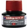 Navulinkt voor marker Edding RBTK 25 — rode inkt, 25 ml