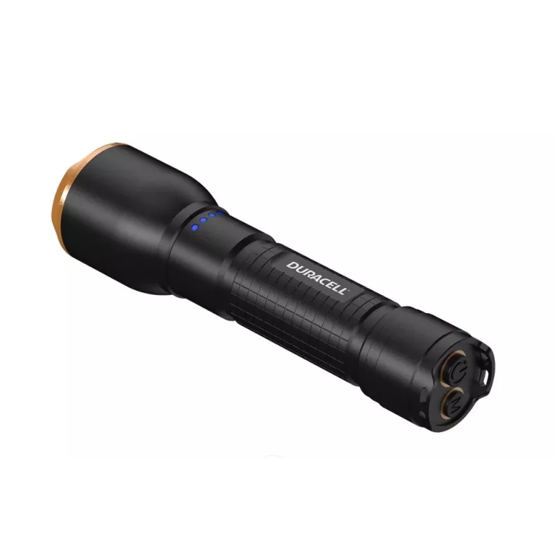 Zaklamp Duracell DF2500R — zwart, oplaadbare handlamp