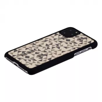 Telefoonhoesje man and wood voor iPhone 11 Pro Max – zwart mono-driehoek-design